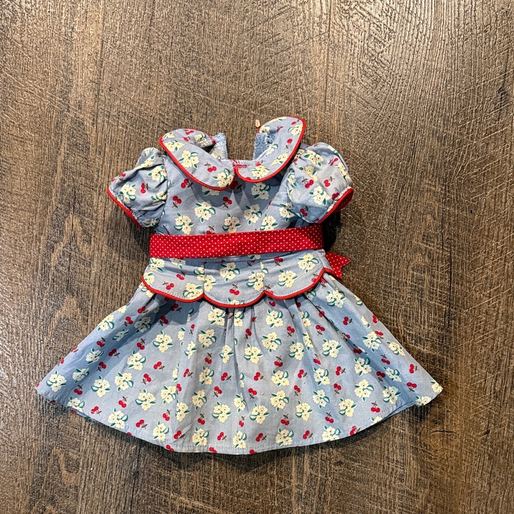 American girl Emily Bennett Floral Blue Dress for Dolls